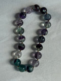 Fluorite beaded bracelet