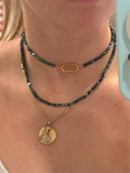 Double-wrap Carabiner Necklace